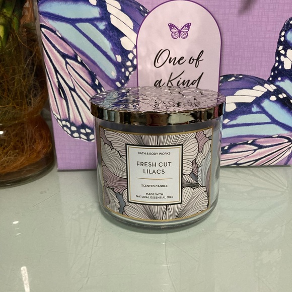Bath & Body Works Accents Bath Body Works Fresh Cut Lilacs 3wick Candle Poshmark
